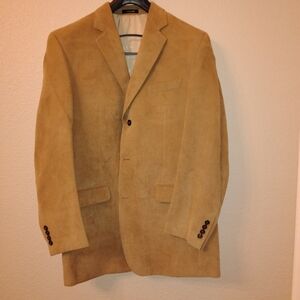 🔥 Calvin Klein Camel 42L Blazer NWOT - $450 Value! Easy Style